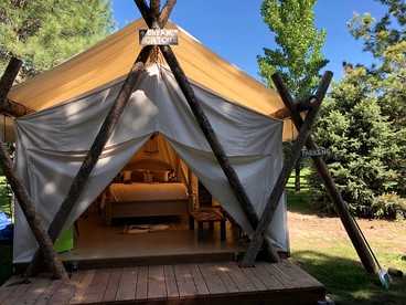 Charming Bell Tent in Swan Valley, Idaho near Palisades Lake and Jackson Hole - Irwin, Idaho - glamping.directory