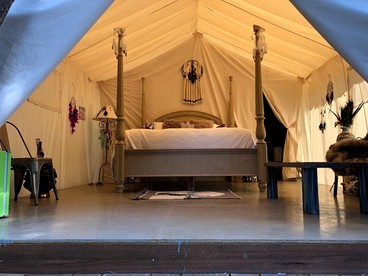 Charming Bell Tent in Swan Valley, Idaho near Palisades Lake and Jackson Hole - Irwin, Idaho - glamping.directory