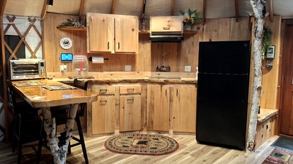 Gorgeous Yurt in the Adirondacks for a Unique Glamping Getaway near Minerva, New York - Minerva, New York - glamping.directory