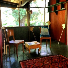 Secluded Cabin with Private Deck Overlooking Organic Garden in Pahoa, Hawaii - Pahoa, Hawaii - glamping.directory