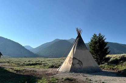 Remote Spacious Tipi Nestled Among Spectacular Landscape in Montana - glamping.directory