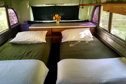 Rustic Caravan Getaway on a Creek in the Klamath National Forest of California - Klamath River, California - glamping.directory