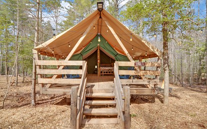 Ultimate Glamping Adventure in Suches, Georgia with a Safari Tent Retreat - glamping.directory