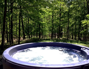 Cozy Two-Bedroom Cabin Rental with Hot Tub and Fireplace in Woodstock, New York - Woodstock, New York - glamping.directory
