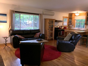 Cozy Two-Bedroom Cabin Rental with Hot Tub and Fireplace in Woodstock, New York - Woodstock, New York - glamping.directory