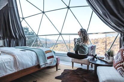 Eclectic Dome for Couples Glamping near Nogal, New Mexico - Nogal, New Mexico - glamping.directory