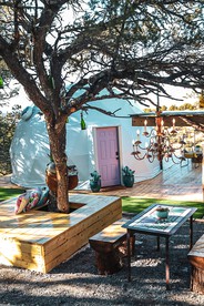 Eclectic Dome for Couples Glamping near Nogal, New Mexico - Nogal, New Mexico - glamping.directory