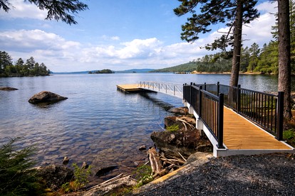 Waterfront Cabin with Spacious Interior and Fire Pit in Maine - Beaver Cove, Maine - glamping.directory