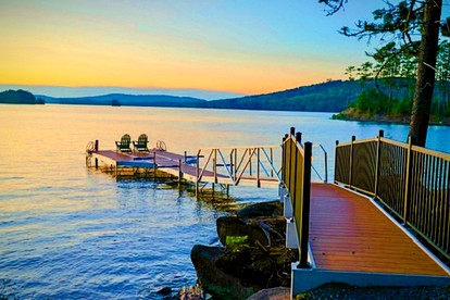 Waterfront Cabin with Spacious Interior and Fire Pit in Maine - Beaver Cove, Maine - glamping.directory