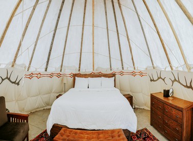 Yellowstone Tipi Rental for Montana Glamping - Gardiner, Montana - glamping.directory