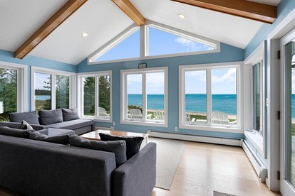 Beautiful Lakefront Cottage with Fire Pit in St. Ignace, Michigan - St. Ignace, Michigan - glamping.directory