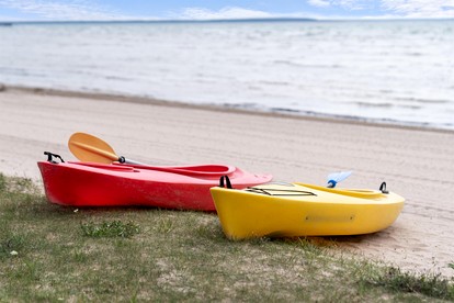 Beautiful Lakefront Cottage with Fire Pit in St. Ignace, Michigan - St. Ignace, Michigan - glamping.directory