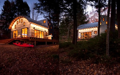 Unique Cottage Rental with Sublime Views Nestled on Damariscotta Lake in Maine - glamping.directory