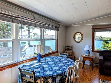 Rustic Waterfront Beach House with Private Beach, Fire Pit & Dock, Near Bar Harbor in Hancock, Maine - Hancock, Maine - glamping.directory