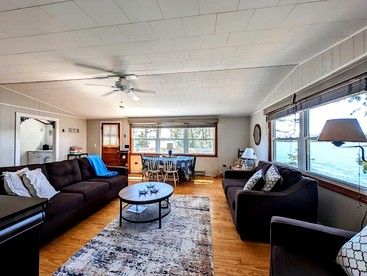 Rustic Waterfront Beach House with Private Beach, Fire Pit & Dock, Near Bar Harbor in Hancock, Maine - Hancock, Maine - glamping.directory