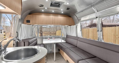 Peaceful Lakeside Covered Airstream with Firepit & Kayaks Near Centre, AL - Centre, Alabama - glamping.directory