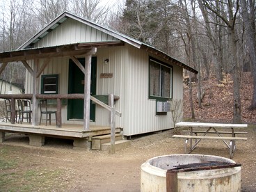 Rustic Cabin Perfect for Small Groups with Picnic Space in Indiana - glamping.directory