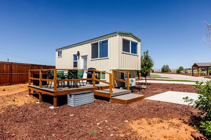 Scenic Retreat: Tiny House with Hot Tub in the Countryside Near Zion National Park, Utah - Apple Valley, Utah - glamping.directory