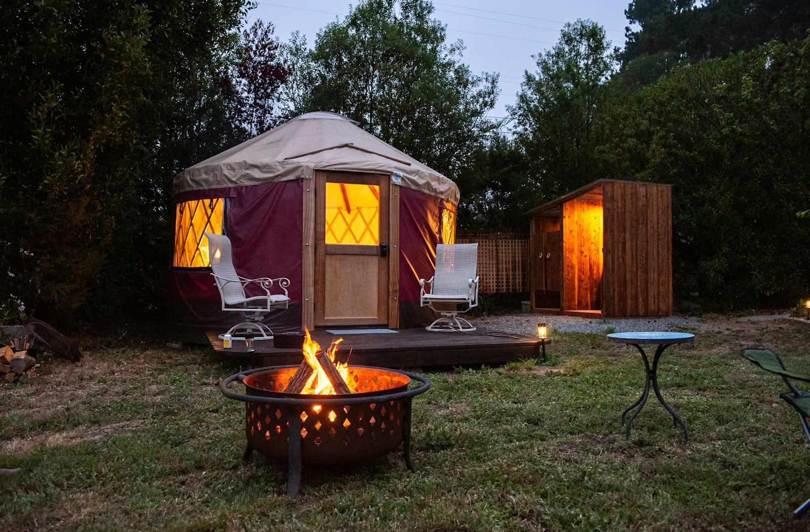 Good Things Farm Yurt, flower farm - Fort Bragg, California - glamping.directory