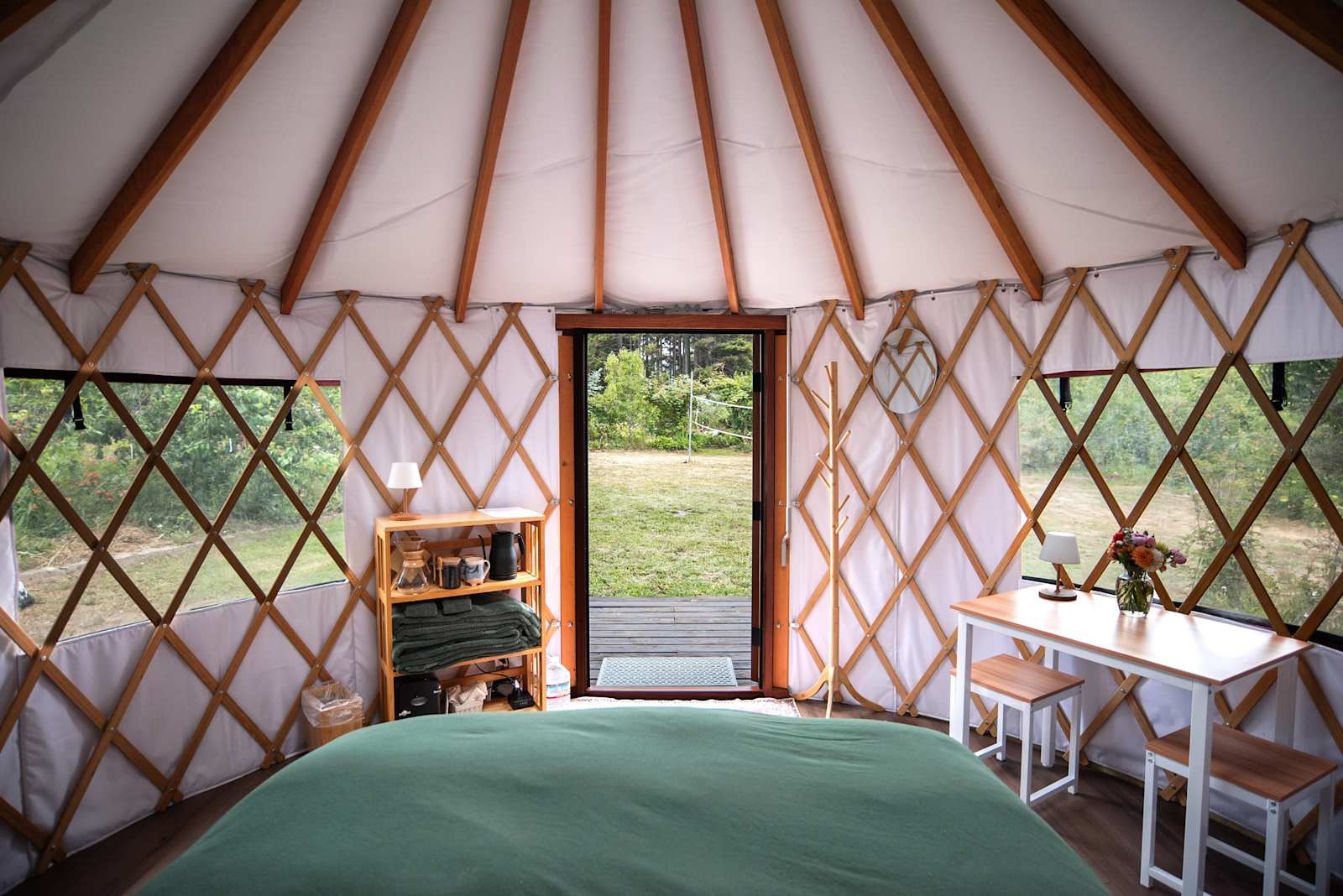 Good Things Farm Yurt, flower farm - Fort Bragg, California - glamping.directory