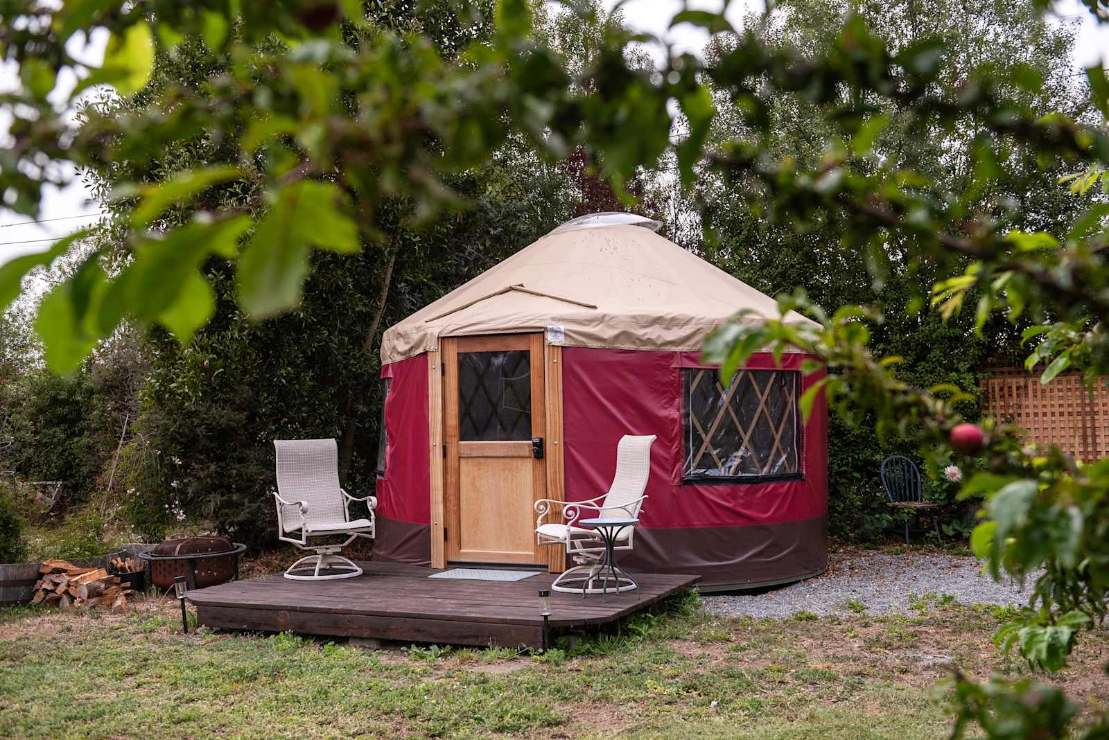 Good Things Farm Yurt, flower farm - glamping.directory