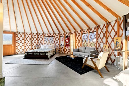 Peaceful Hillside Yurt with Countryside Views in Idaho - Lava Hot Springs, Idaho - glamping.directory