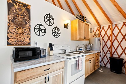 Peaceful Hillside Yurt with Countryside Views in Idaho - Lava Hot Springs, Idaho - glamping.directory