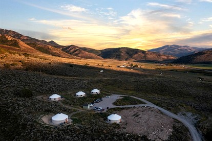 Peaceful Hillside Yurt with Countryside Views in Idaho - Lava Hot Springs, Idaho - glamping.directory