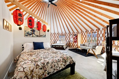 Peaceful Hillside Yurt with Countryside Views in Idaho - Lava Hot Springs, Idaho - glamping.directory