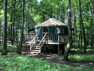 Incredible Equipped Yurt Amazing for a Glamping Experience in East Meredith, New York - glamping.directory