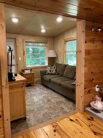 Romantic Cabin Rental Overlooking Otter Creek in the Adirondacks of Upstate New York - Brantingham, New York - glamping.directory