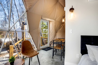 Unique Dome for a Romantic Escape Surrounded by the Peaceful Sounds of Nature in Rosman, North Carolina - glamping.directory