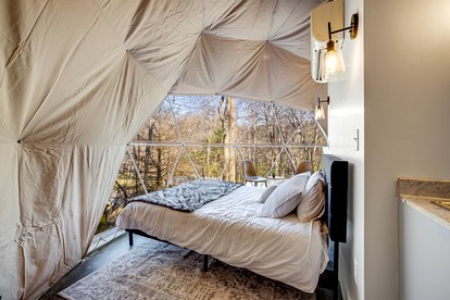 Unique Dome for a Romantic Escape Surrounded by the Peaceful Sounds of Nature in Rosman, North Carolina - Rosman, North Carolina - glamping.directory