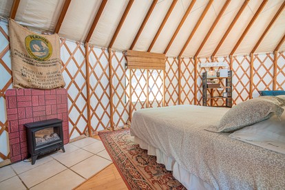 Fully-Outfitted Yurt with a Clawfoot Tub on the Trinity River, Northern California - Big Flat, California - glamping.directory