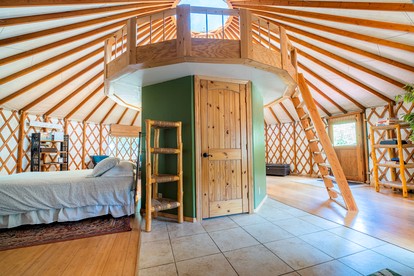 Fully-Outfitted Yurt with a Clawfoot Tub on the Trinity River, Northern California - Big Flat, California - glamping.directory