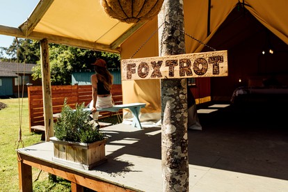Pet-Friendly Safari Tents for Family Glamping near Olympic National Forest, WA - Copalis Beach, Washington - glamping.directory