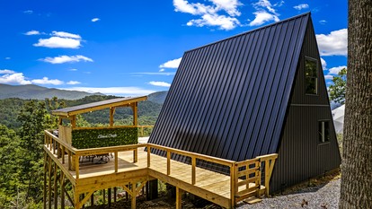 Modern A-Frame Cabin with Breathtaking Views of the Smoky Mountains, Perfect for Families or Groups - Hartford, Tennessee - glamping.directory