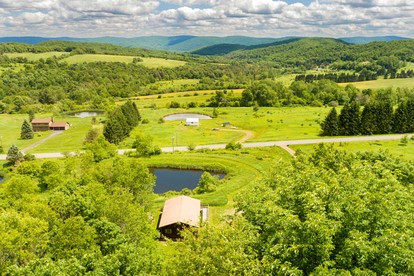 Peaceful Cabin Retreat with Mountain Views & Private Acreage in Hamden, New York - Hamden, New York - glamping.directory