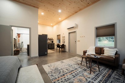 Barn Living with a Twist: Hot Tub Relaxation and Pigeon Forge Excitement Await! - Sevierville, Tennessee - glamping.directory