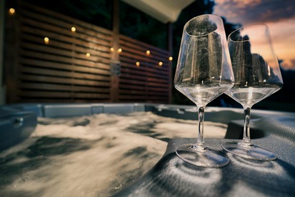 Barn Living with a Twist: Hot Tub Relaxation and Pigeon Forge Excitement Await! - Sevierville, Tennessee - glamping.directory
