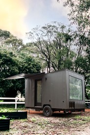 Chic Tiny House with Fire Pit Ideal for a Couples Retreat in Texas - glamping.directory