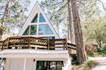 Dreamy A-Frame Cabin Rental near Yosemite and Bass Lake for a Family Getaway in California - Bass Lake, California - glamping.directory
