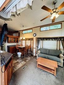 Group Cabin with Large Deck and Patio in Wisconsin Dells - Wisconsin Dells, Wisconsin - glamping.directory