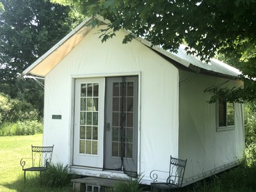 Tented Cabin in Manchester, Michigan, Perfect for a Yoga Retreat - glamping.directory