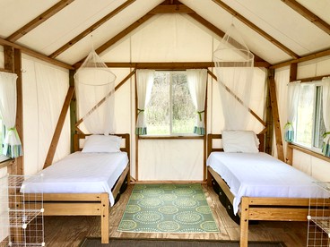 Tented Cabin in Manchester, Michigan, Perfect for a Yoga Retreat - Manchester, Michigan - glamping.directory