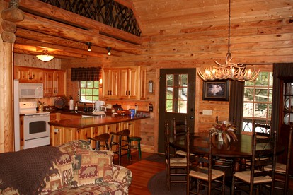 Upscale Mountain Cabin Overlooking Picturesque Pond, North Carolina - Horse Shoe, North Carolina - glamping.directory