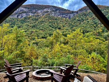Mountain Hideaway with Waterfall Views & Relaxing Hammocks in Chimney Rock, North Carolina - Chimney Rock, North Carolina - glamping.directory