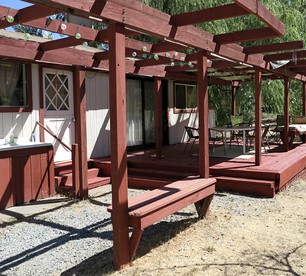 Cabin Camping Rental with Private Pond in Mendocino County, California - glamping.directory