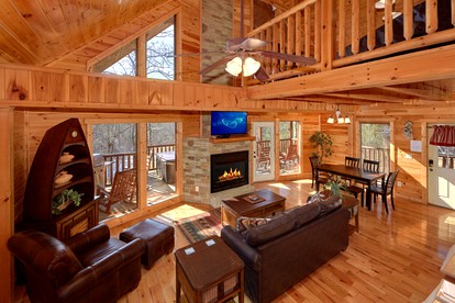 Warm and Cozy Gatlinburg Cabin Rental for a Fun-Filled Tennessee Vacation - Gatlinburg, Tennessee - glamping.directory