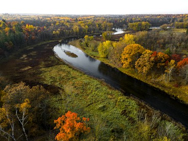 Cabin Charm by the Pine: Pet-Friendly Retreat in Mission Township's Riverside Haven - Mission Township, Minnesota - glamping.directory